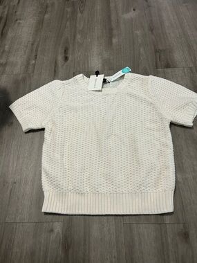 41 Hawthorn Off-White Textured Crewneck Sweater Brand New